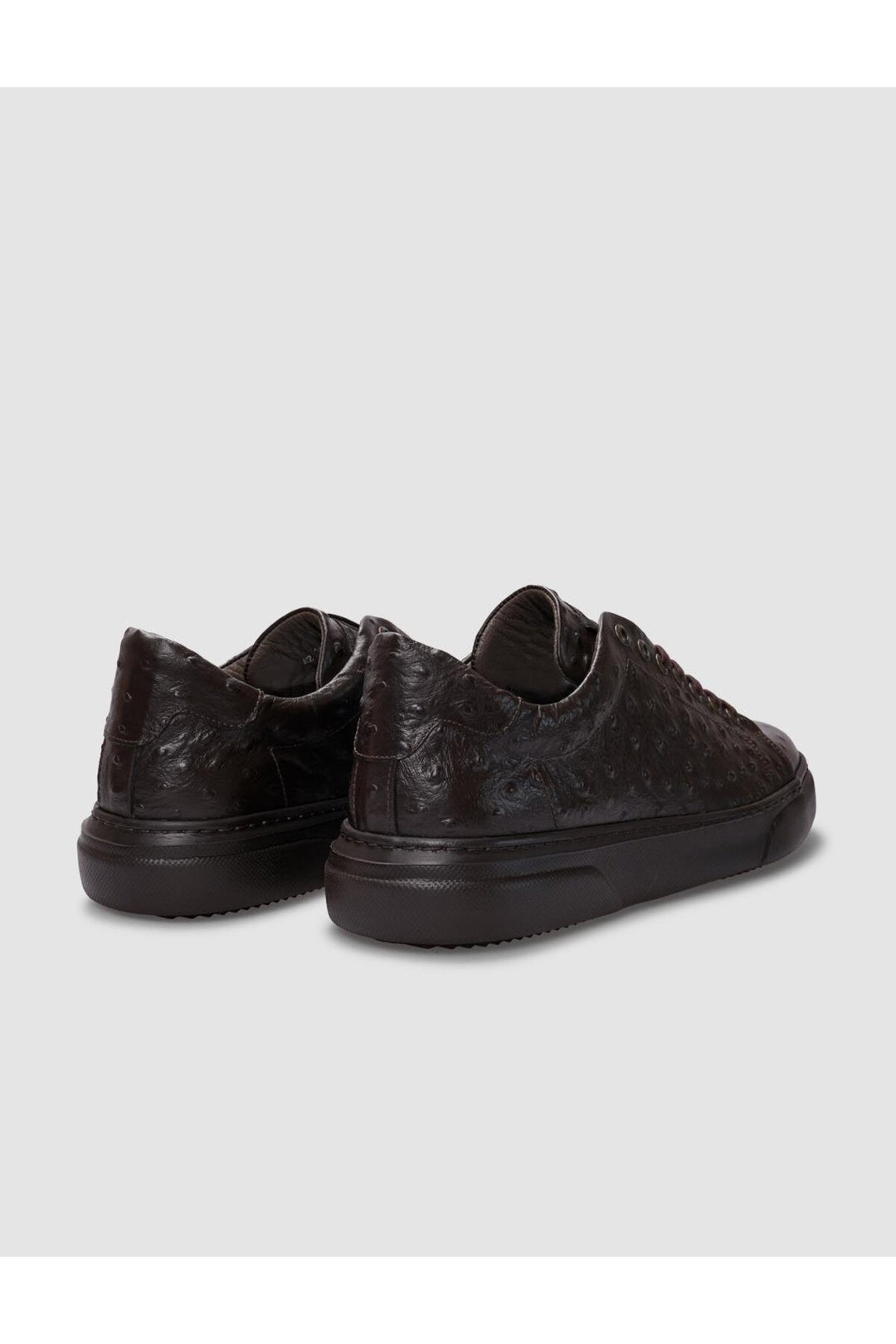 Cabani Shoes Chaussures de sport pour hommes en cuir véritable marron à lacets - Marron