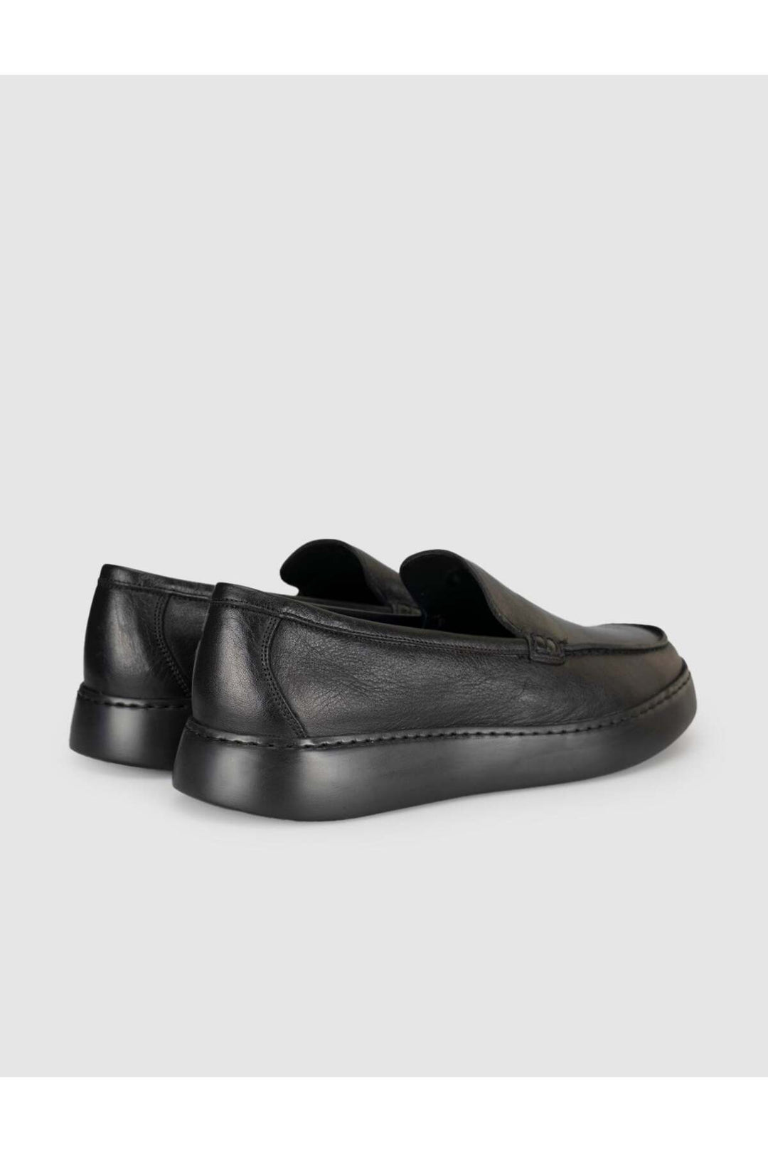 Cabani Shoes Volamo Chaussures Loafers pour Hommes en Cuir de Vachette Noir - Noir