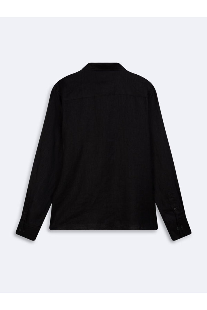 LTB Chemise basique noire à manches longues - Noir