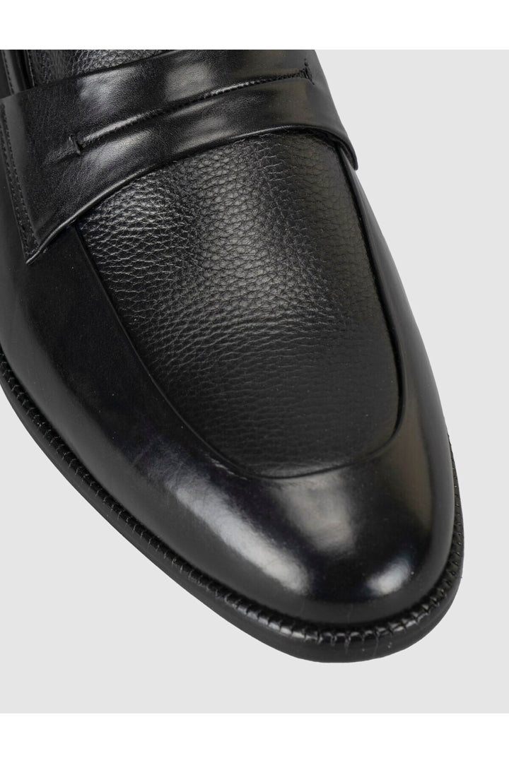 Cabani Shoes Chaussures classiques pour hommes en cuir noir premium - Multicolore
