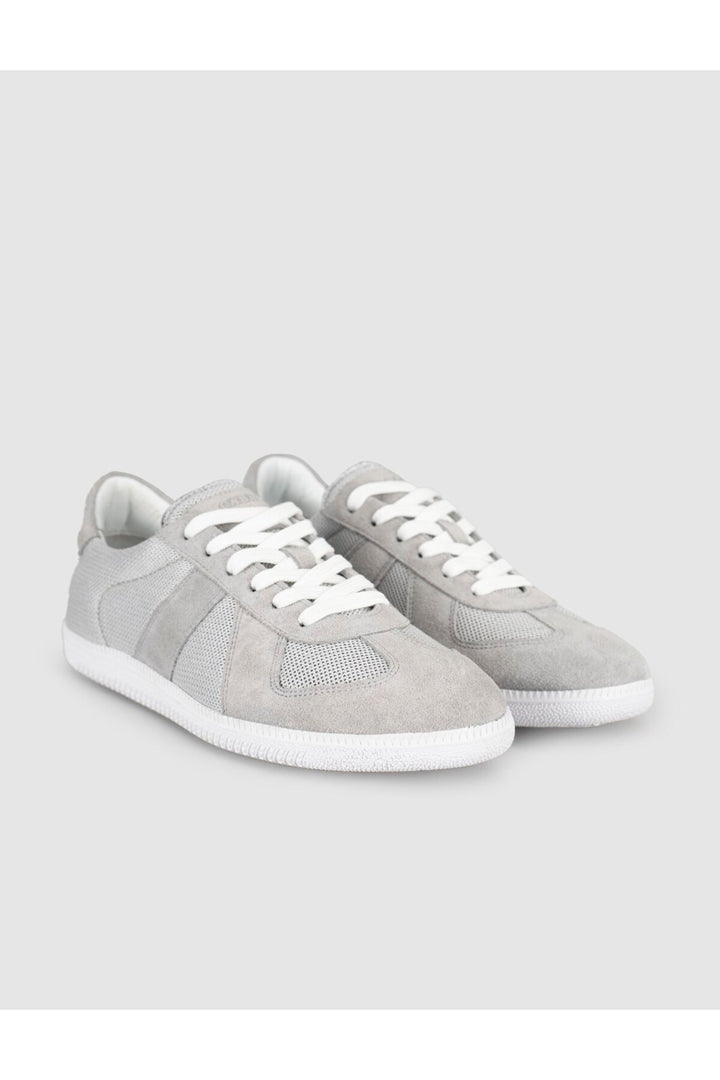 Cabani Shoes Baskets femme en cuir véritable suédé gris clair - Gris