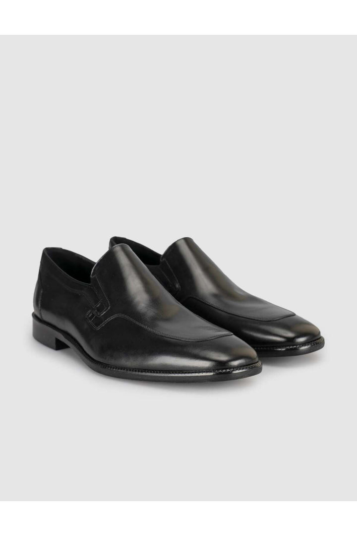 Cabani Shoes Chaussures classiques pour hommes en cuir noir premium - Multicolore