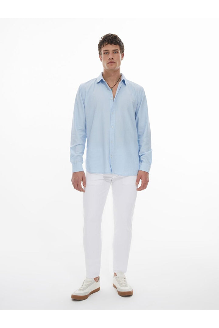LTB Jean taille moyenne à jambes serrées Dıego X Y - Blanc
