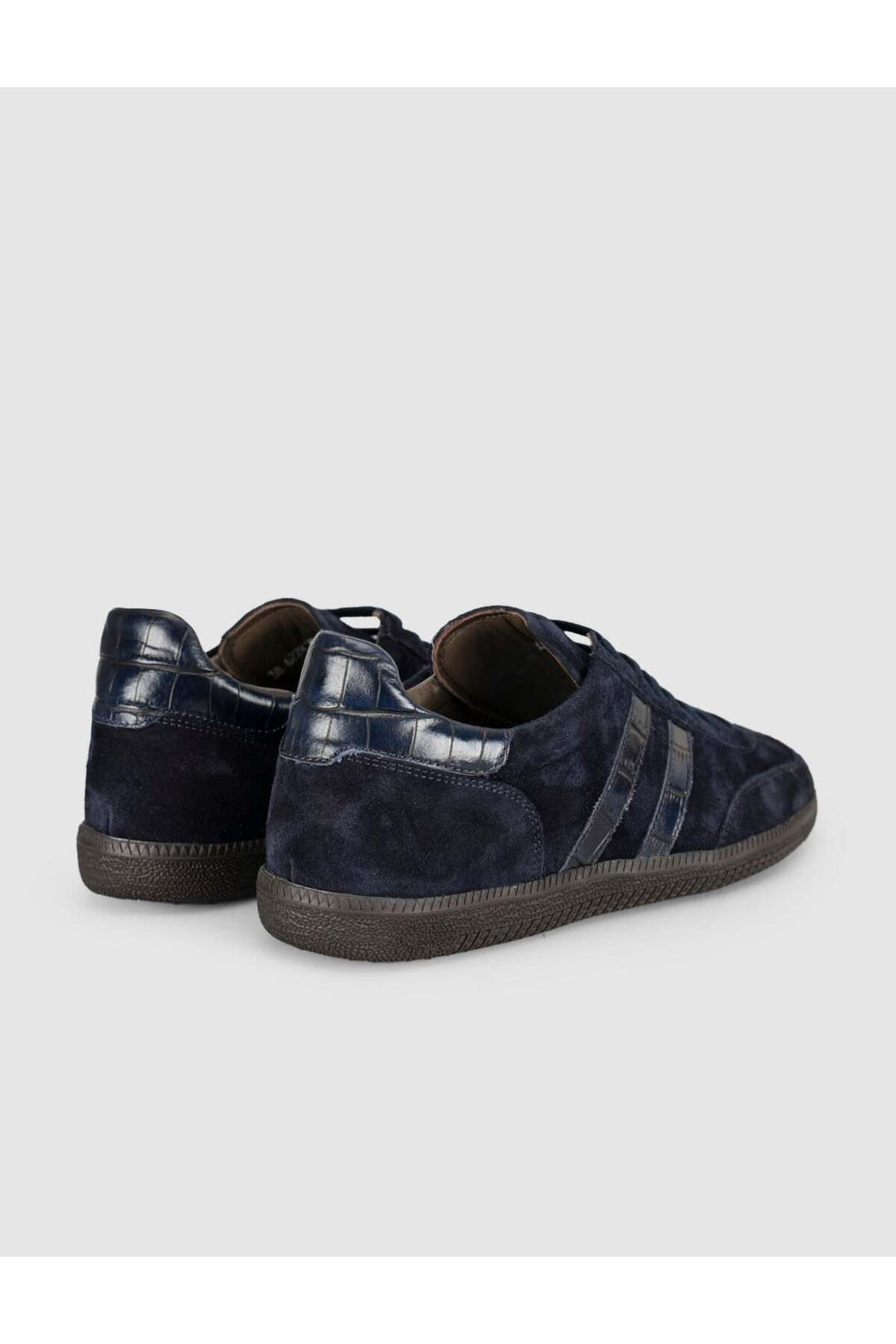 Cabani Shoes Baskets femme en cuir véritable suédé bleu marine - Bleu marine