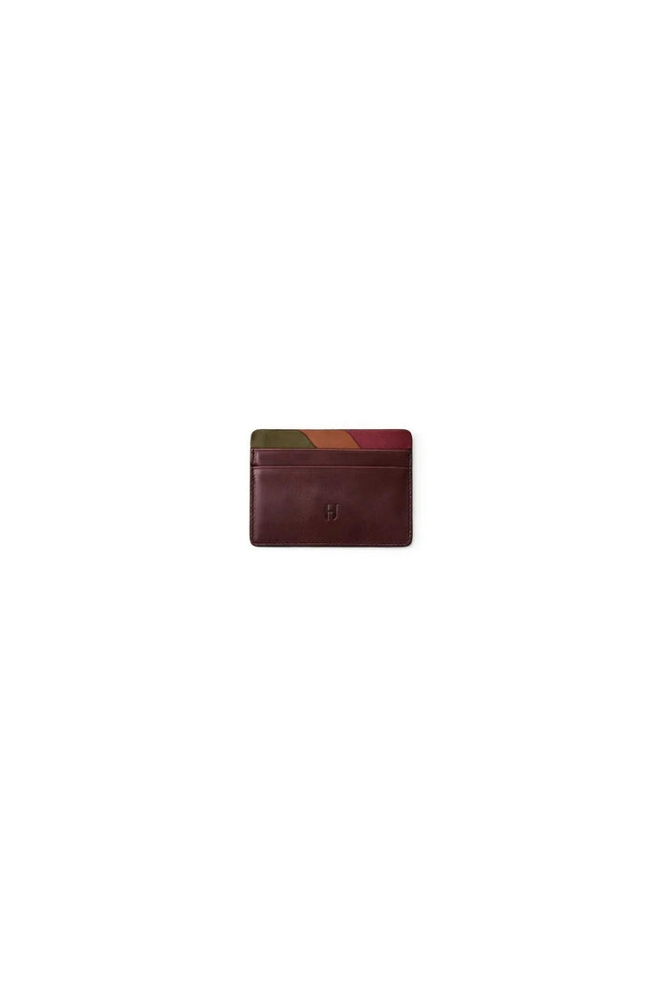 Helmbrook Porte-cartes mince en cuir véritable pour homme avec protection RFID Elton Coffee Plus