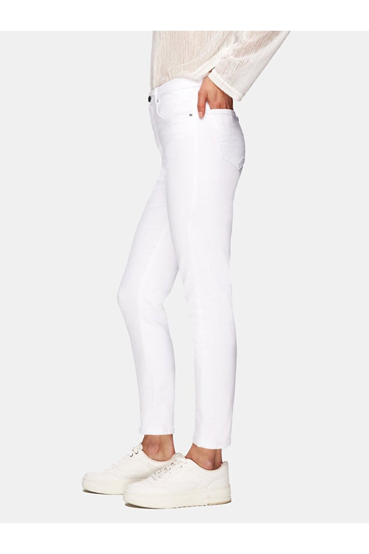 LTB Pantalon Slim Taille Moyenne Ronna X - Blanc_
