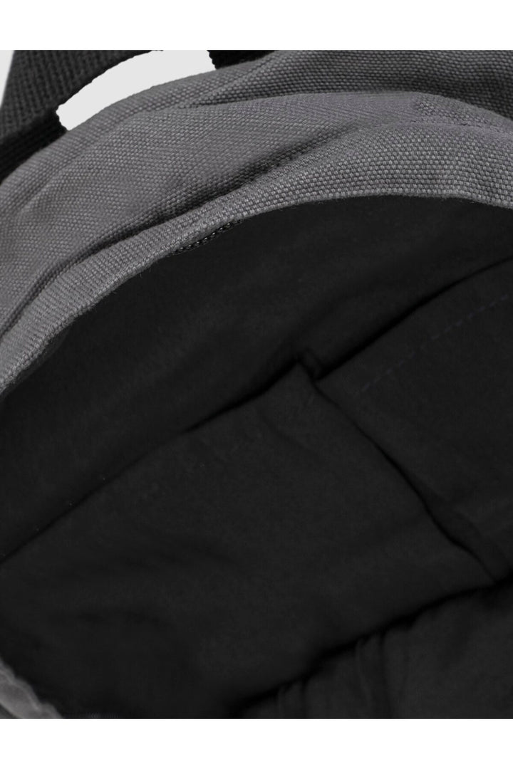 Cabani Shoes Sac à dos unisexe en lin imprimé anthracite - Gris