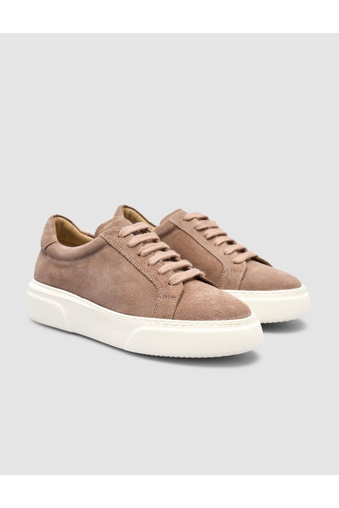 Cabani Shoes %100 Cuir véritable Crème Baskets Femme - Crème