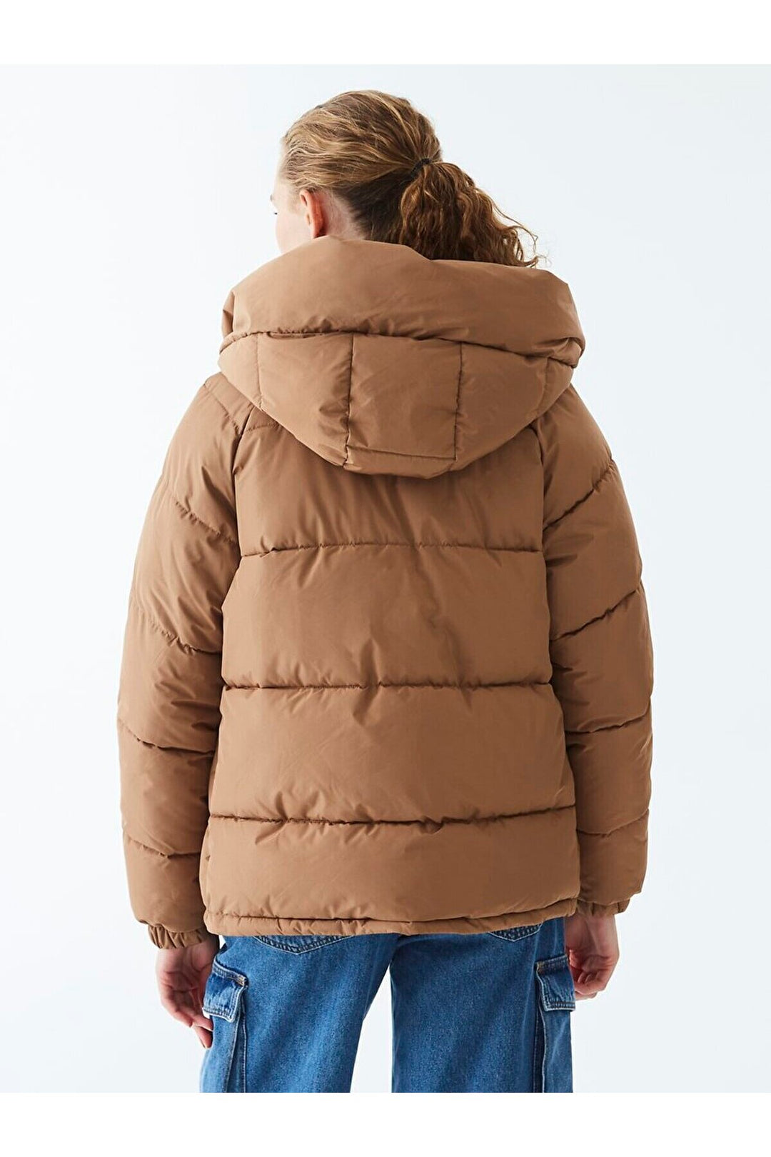 LTB Veste à capuche gonflable de couleur marron