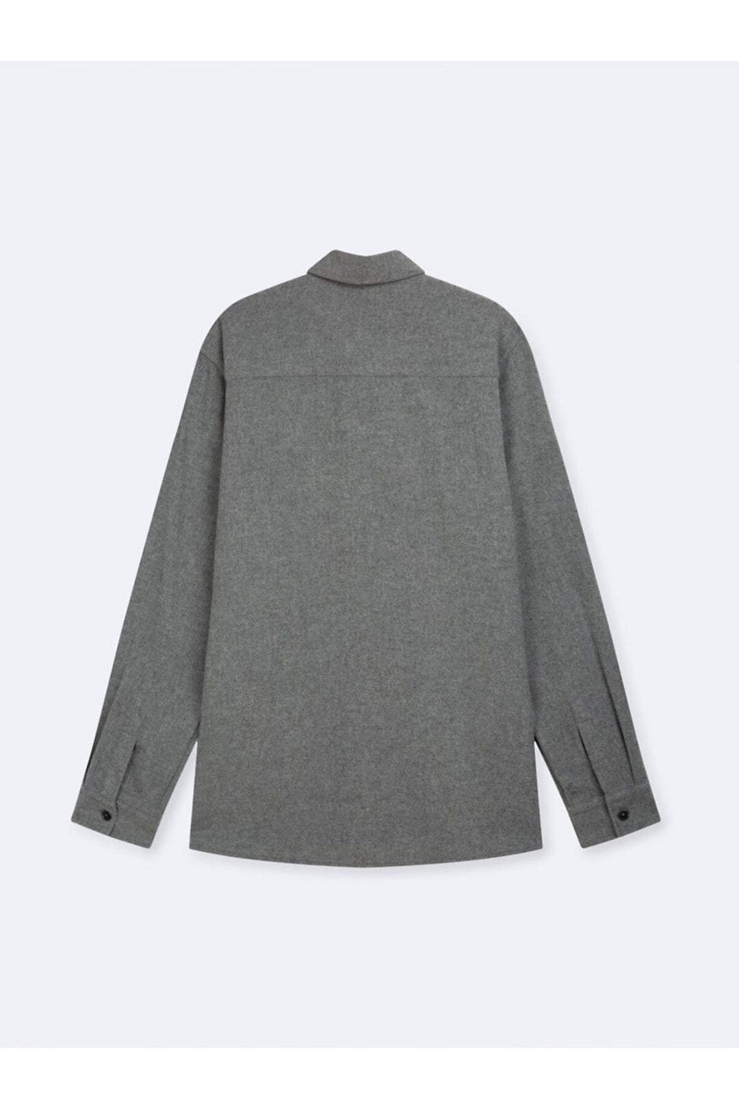 LTB Chemise basique anthracite boutonnée sur le devant à manches longues