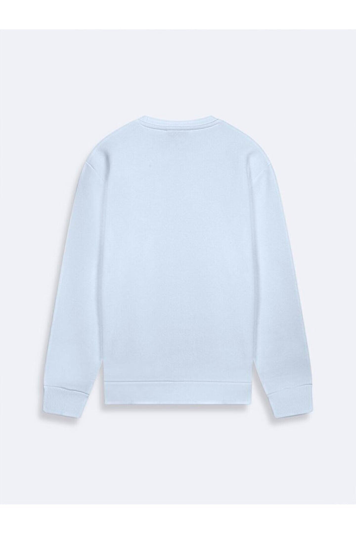 LTB Sweat-shirt lilas à manches longues avec encolure en O