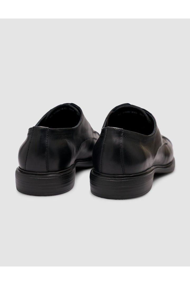 Cabani Shoes Chaussures classiques pour hommes en cuir véritable de veau noir à lacets - Multicolore
