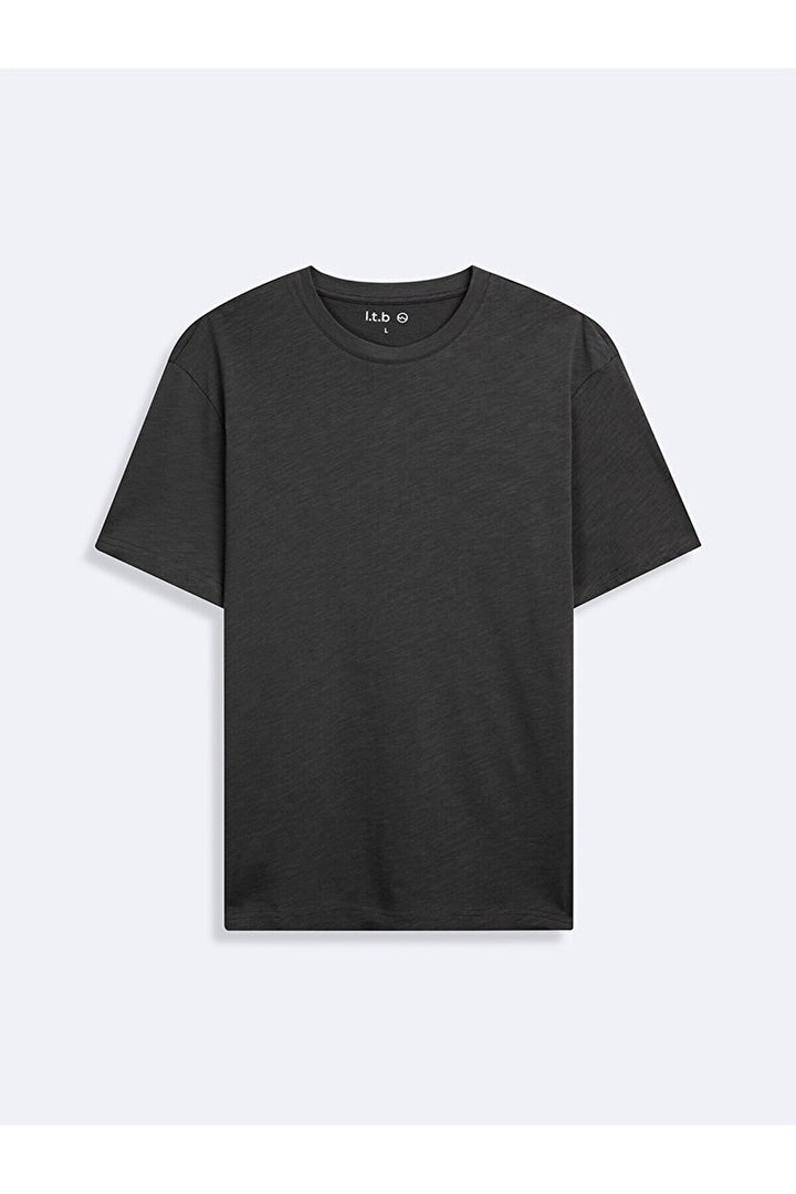LTB T-shirt manches courtes Zero Collar Pressure Anthracite