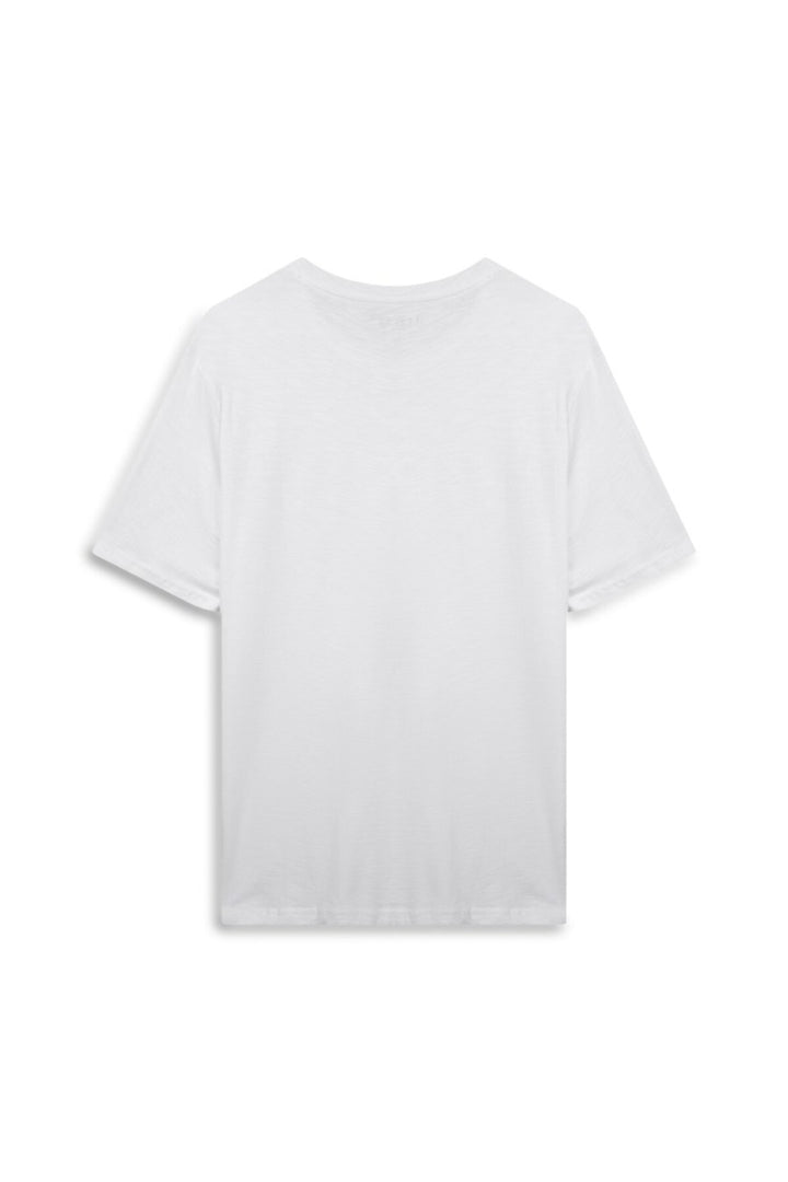LTB T-shirt Blanc Basique Flammé - Blanc