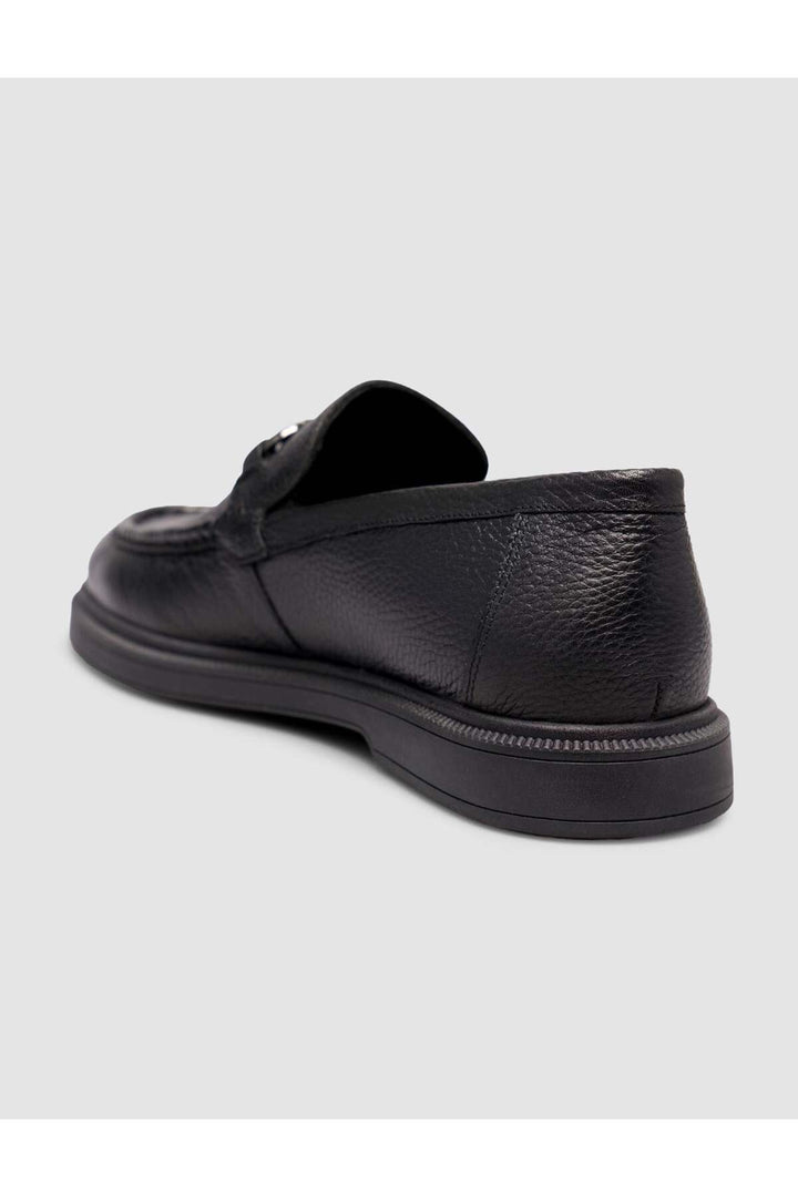 Cabani Shoes Chaussures Loafer pour hommes en cuir véritable noir - Noir