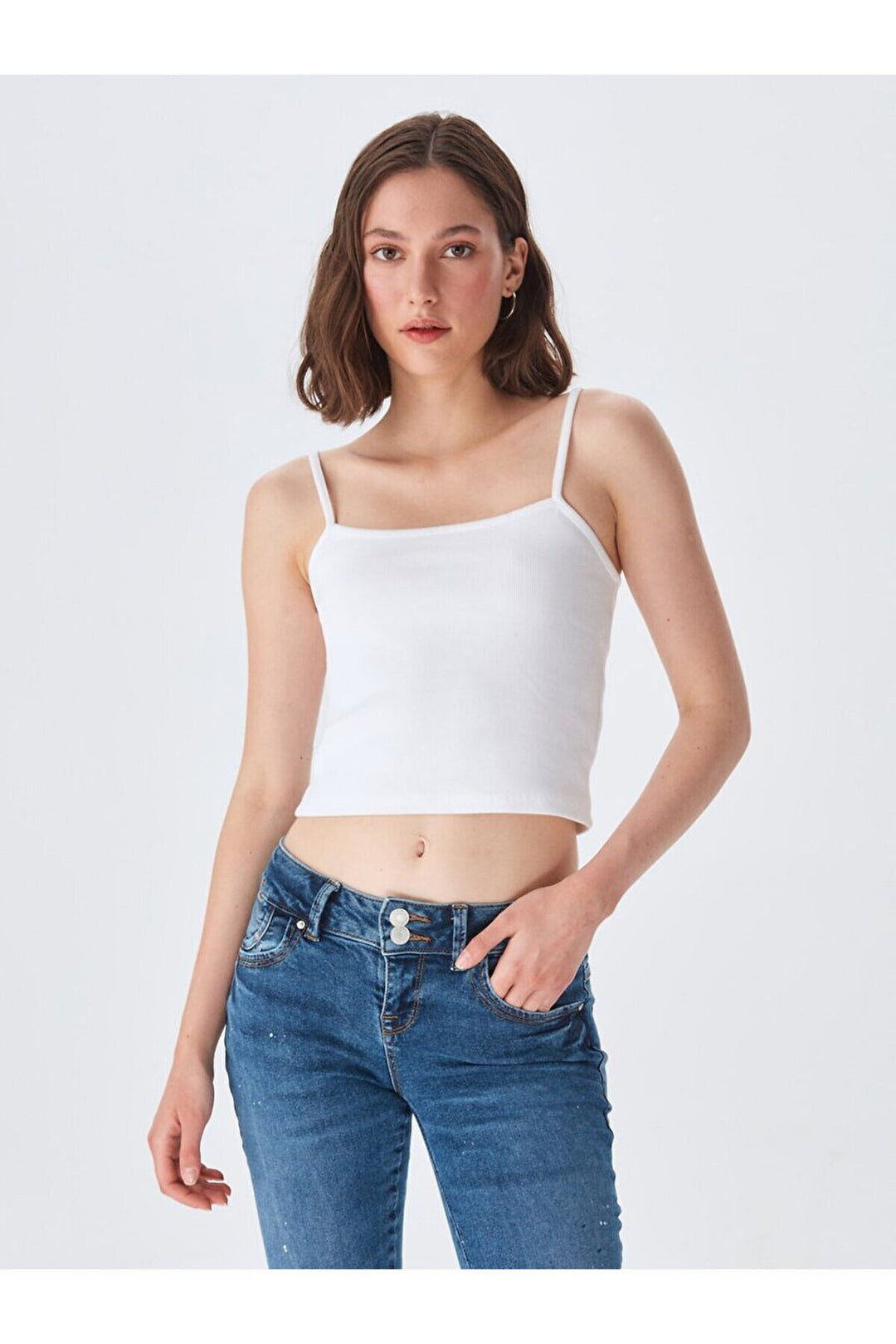 LTB Pantalon skinny Molly M Mid Rise - Foncé Bleu_53920