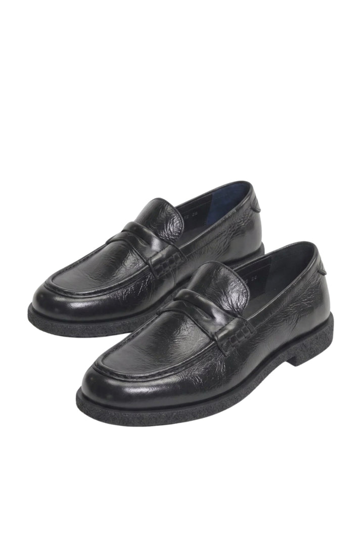 Wavelys Gabri Chaussures Femme Élégantes Confortables en Cuir Véritable Noir à Semelle Souple et Flexible - Noir