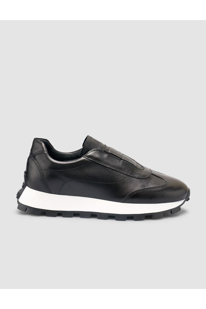 Cabani Shoes %100 Cuir Véritable Baskets Noires pour Femmes - Noir