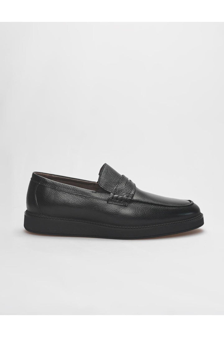 Cabani Shoes Chaussures de sport pour hommes en cuir véritable noir - Noir