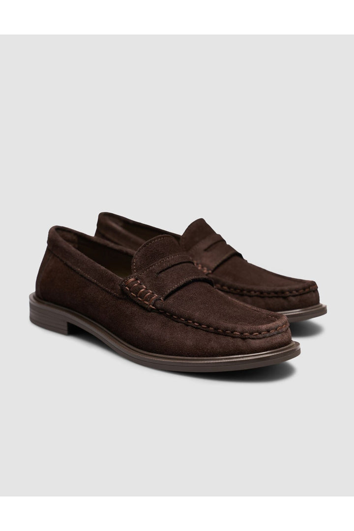Cabani Shoes Romavin Chaussures Loafers Femme en Cuir de Vachette Marron - Multicolore