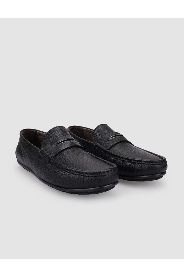 Cabani Shoes %100 Cuir véritable Noir Mocassins pour hommes - Multicolore