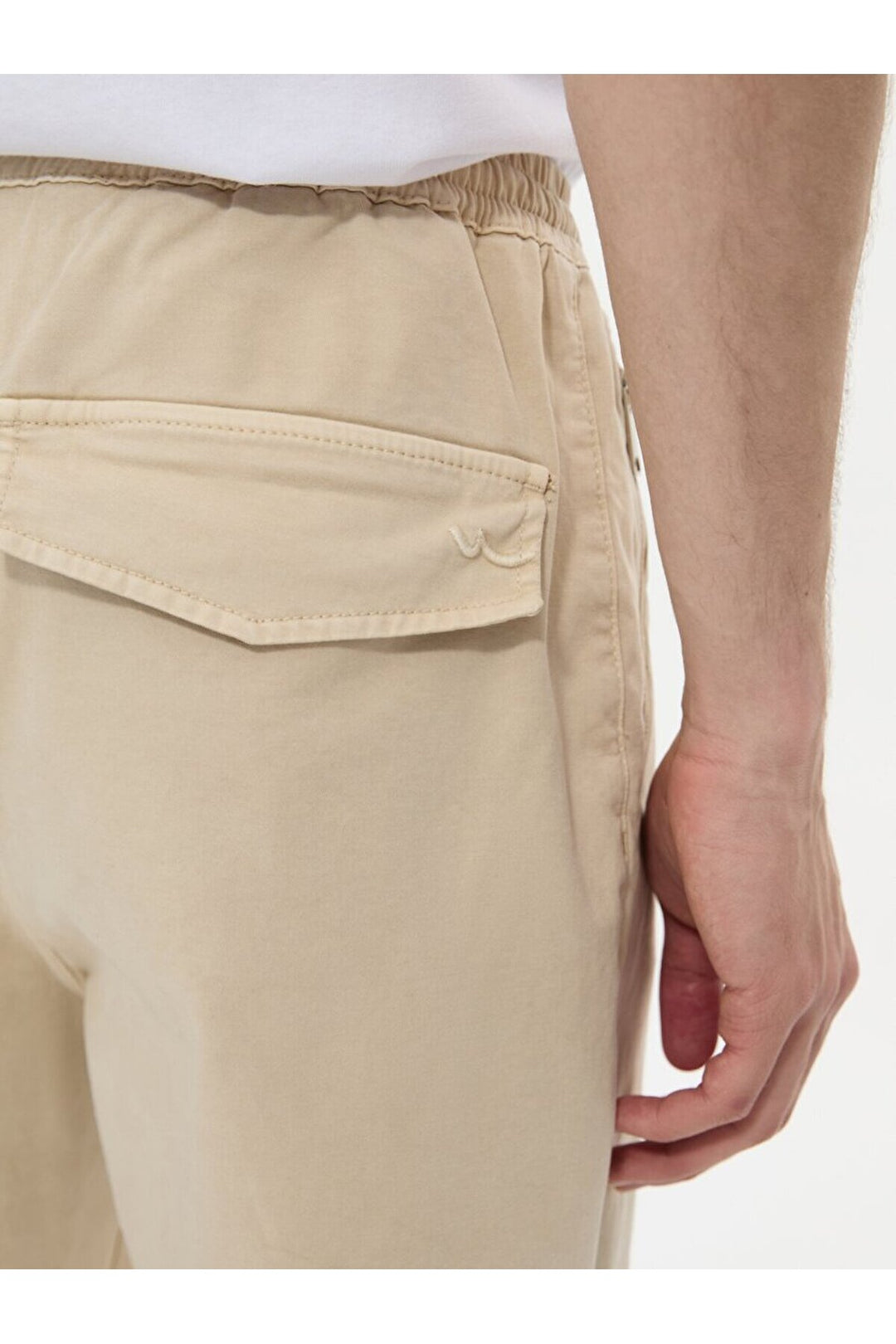 LTB Pantalon ajusté taille jogger beige