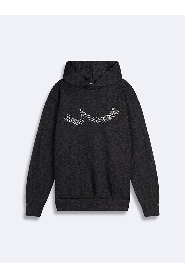 LTB Sweat-shirt à capuche anthracite classique