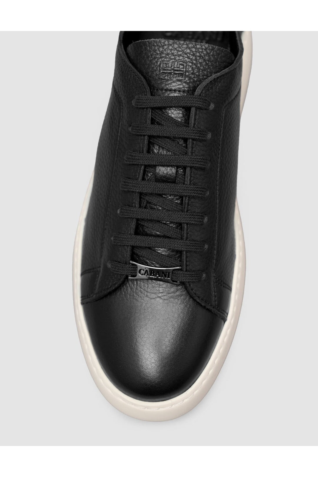 Cabani Shoes Sneaker minimal homme en cuir noir - Multicolore