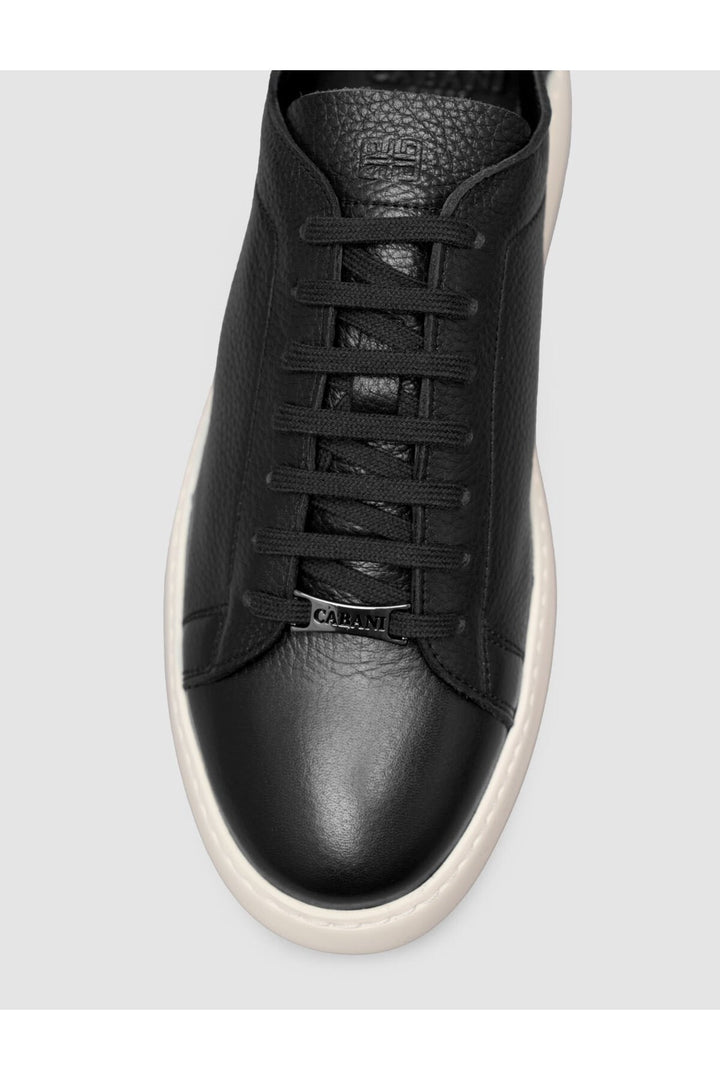 Cabani Shoes Sneaker minimal homme en cuir noir - Multicolore