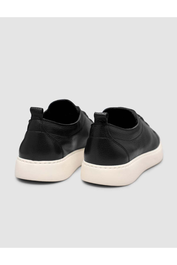 Cabani Shoes Sneaker minimal homme en cuir noir - Multicolore