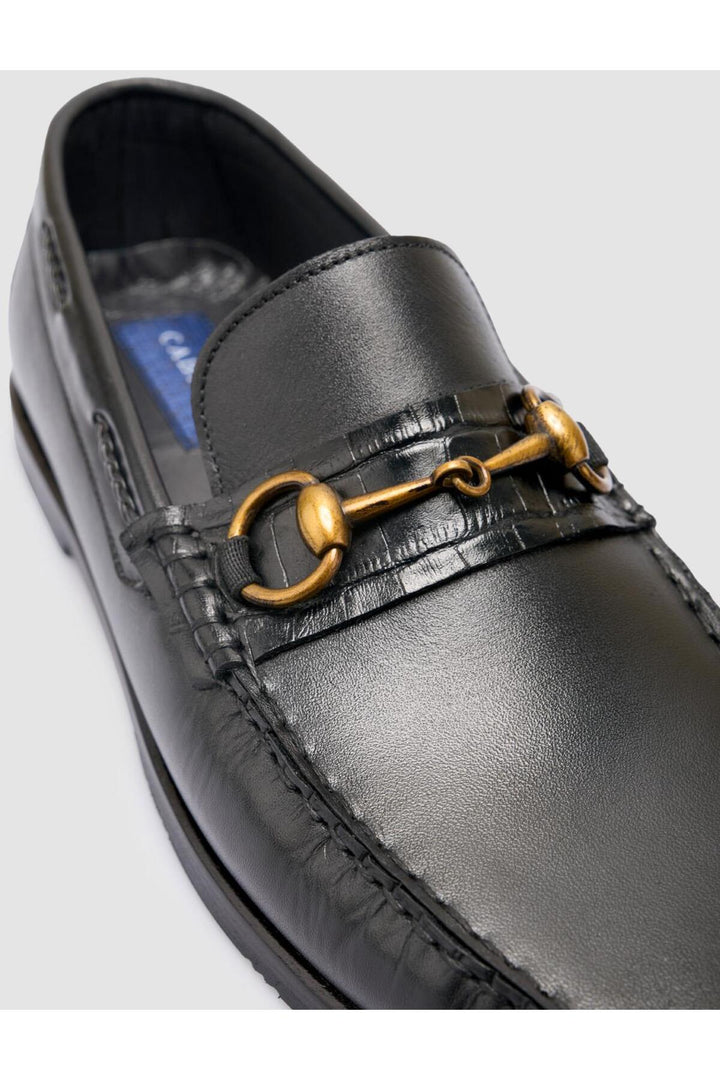 Cabani Shoes %100 Cuir véritable Chaussures classiques pour hommes Marron - Noir