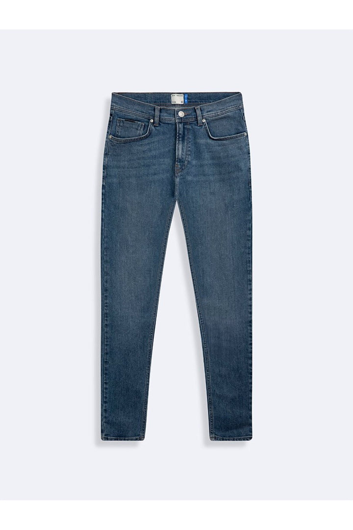 LTB New Smarty Jean Pantolon Bleu moyen Taille Mi-Haute Pantalon Droit - Bleu