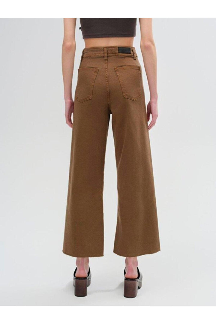 LTB Pantalon en jean taille haute à jambes larges Danelle Slate Brown 009515731515055794 - Marron rengi̇_55794