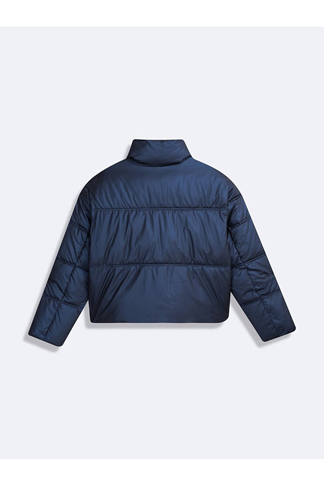 LTB Manteau court gonflable devant zippé bleu marine