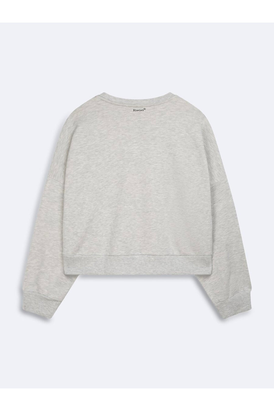 LTB Sweatshirt Gris Relaxed Imprimé Slogan Diagonal - Multicolore