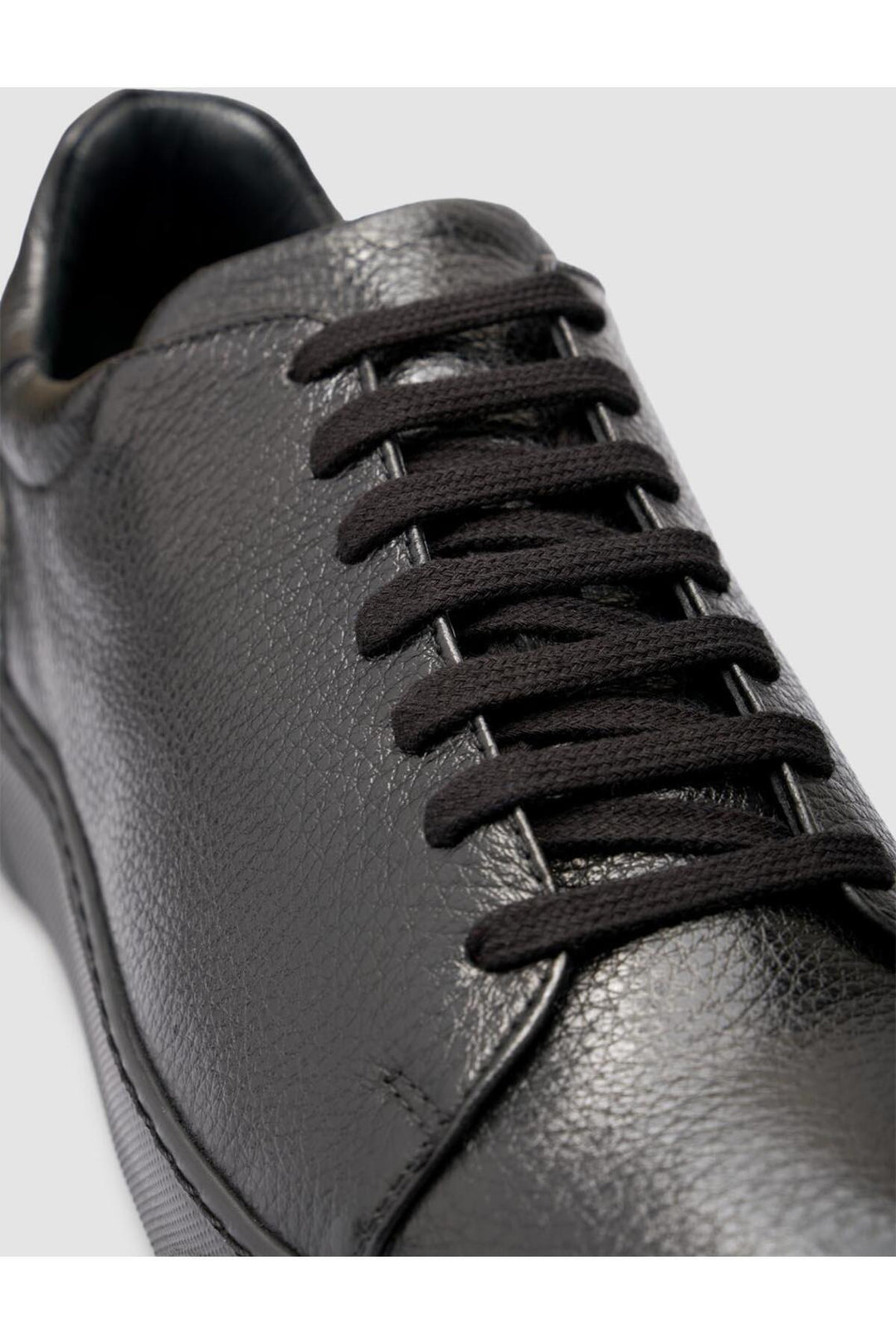 Cabani Shoes %100 Cuir véritable Chaussures de sport pour hommes noires - Noir