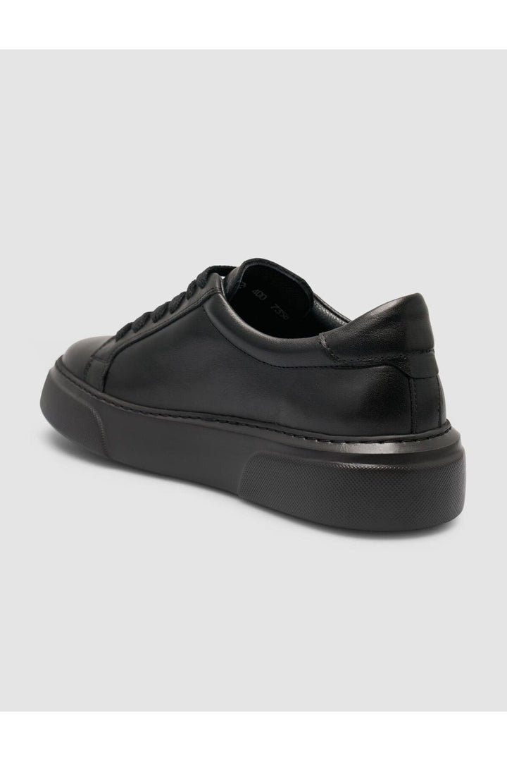 Cabani Shoes MonaMae Baskets Femme en Cuir Véritable Noir 100% - Multicolore