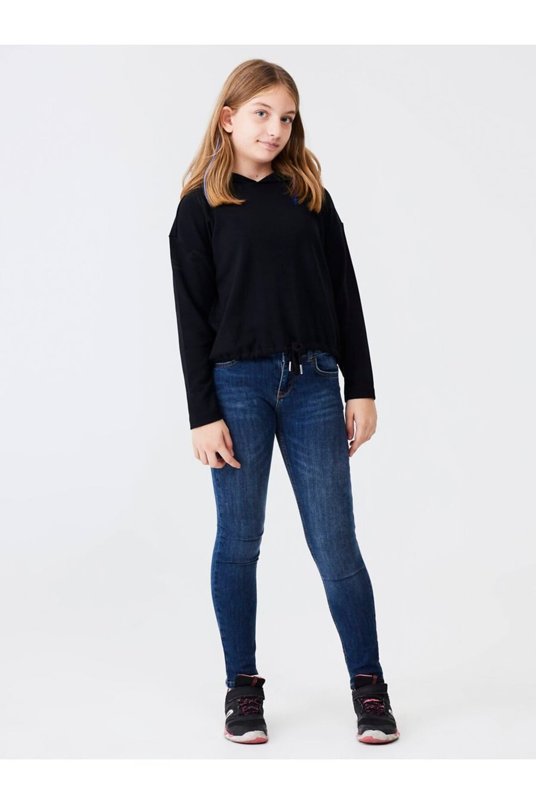 LTB Isabella G Jean Pantalon Droit Taille Moyenne Bleu Marine - Foncé Bleu