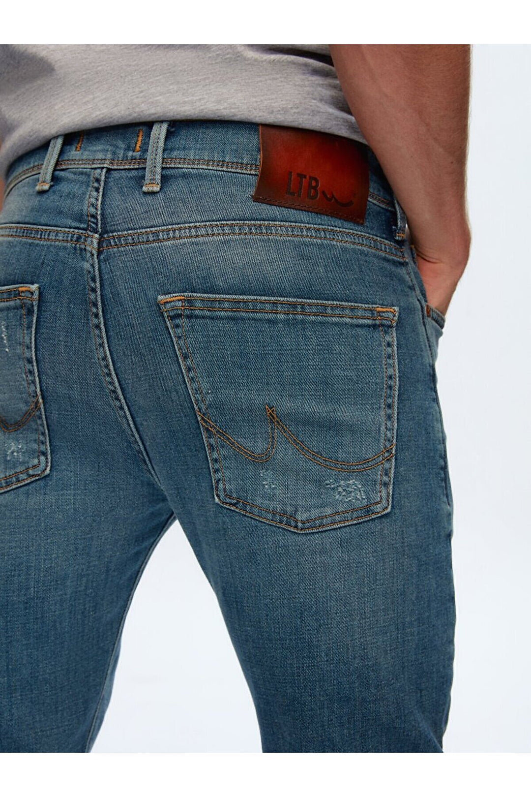LTB Pantalon en jean taille moyenne slim Dıego X Y - Bleu_4114