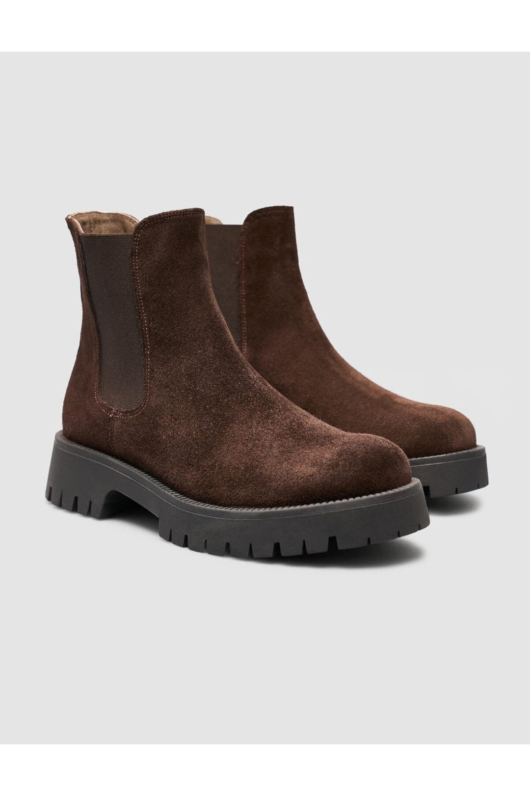 Cabani Shoes Bottines quotidiennes pour femmes en cuir suédé marron 100% - Multicolore