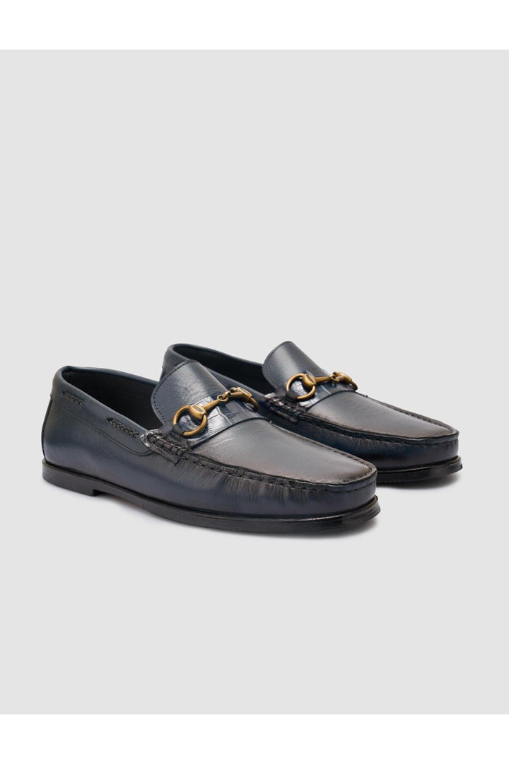 Cabani Shoes %100 Cuir Véritable Chaussures Classiques Pour Hommes Bleu Marine - Bleu marine