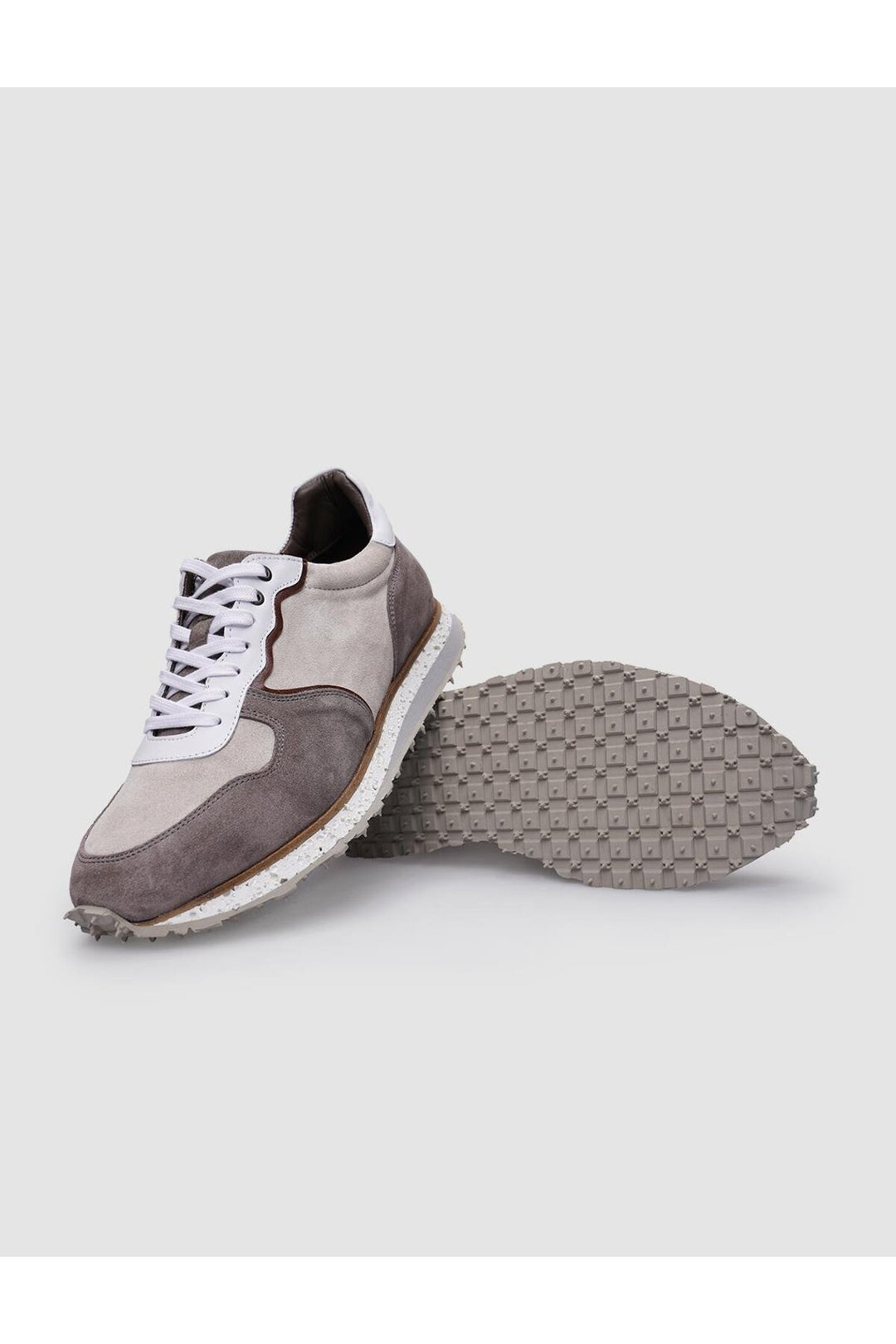 Cabani Shoes %100 Cuir véritable Chaussures de sport pour hommes en vison à lacets - Vison