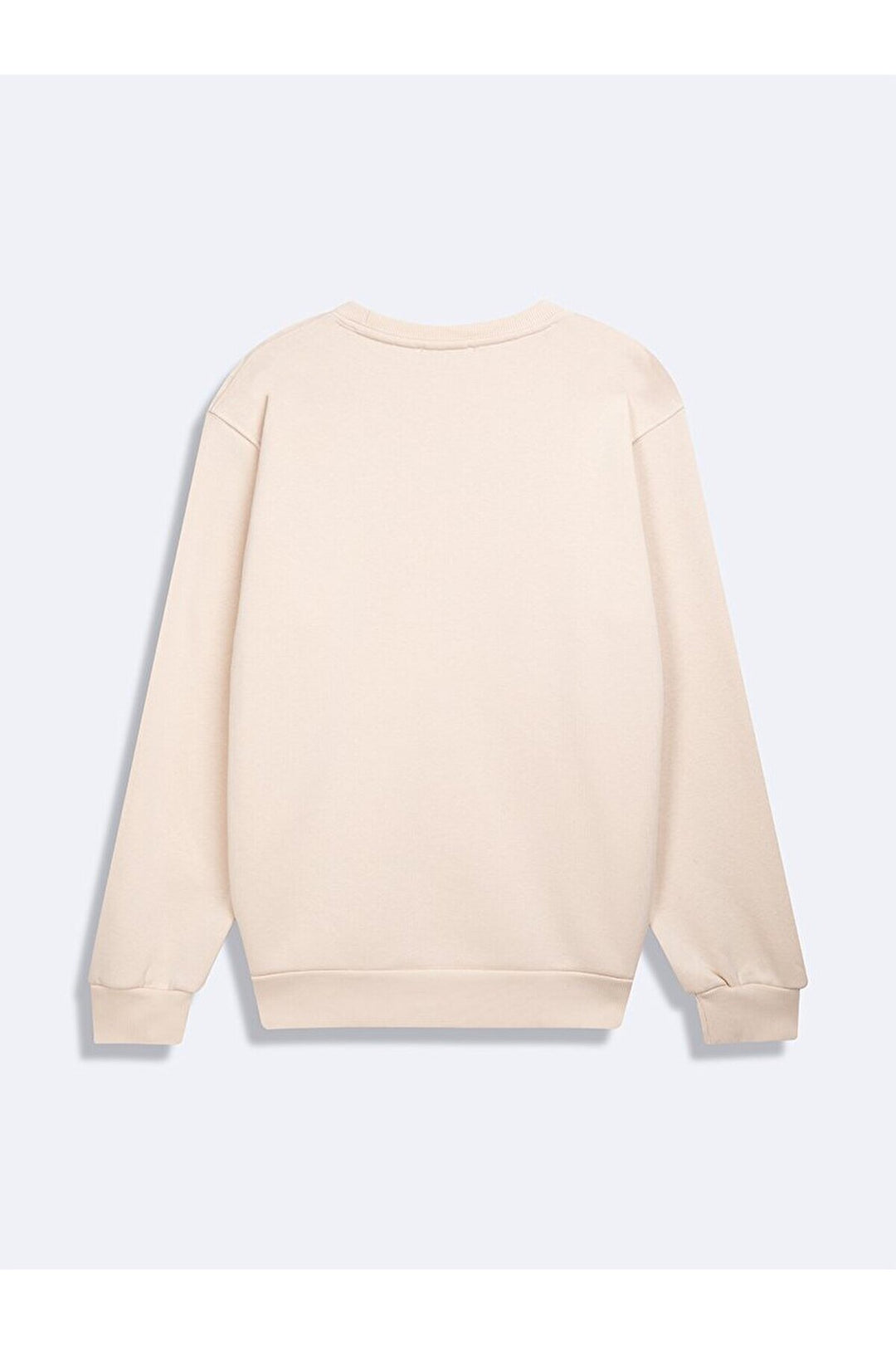 LTB Sweat-shirt crème à manches longues et col zéro pression