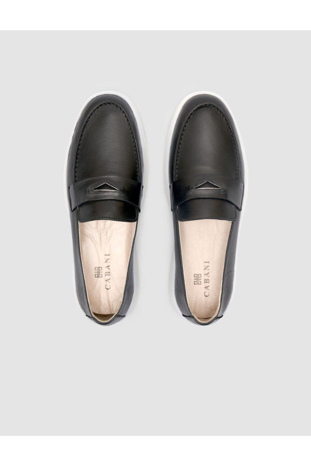 Cabani Shoes %100 Cuir Véritable Mocassins Femme Noir - Noir