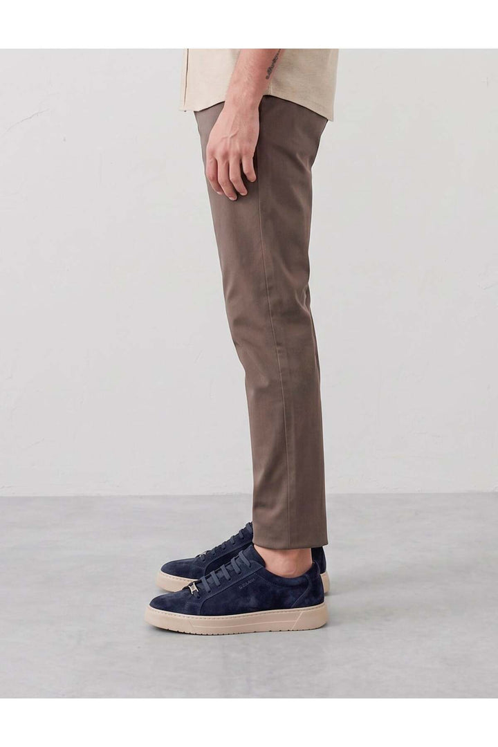 Cabani Shoes Bleu marine Suède Cuir véritable Chaussures de sport décontractées pour hommes - Bleu marine