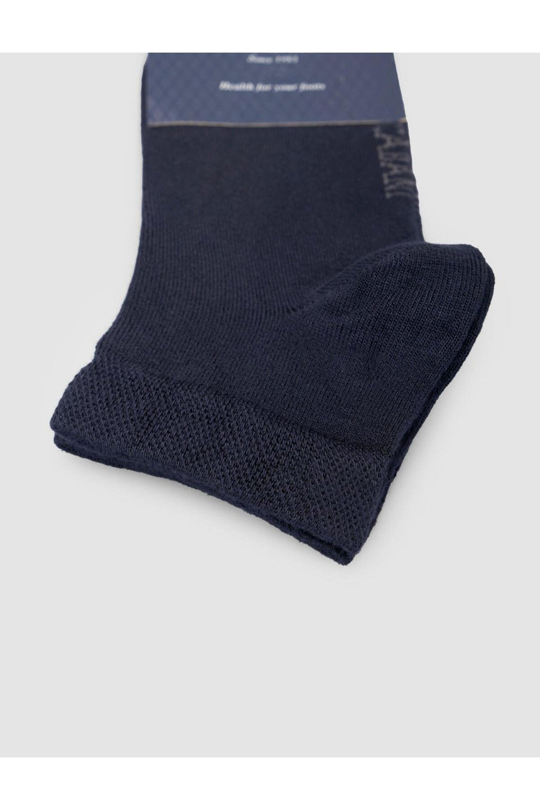Cabani Shoes Chaussettes pour hommes en bambou bleu marine à deux paires - Bleu marine
