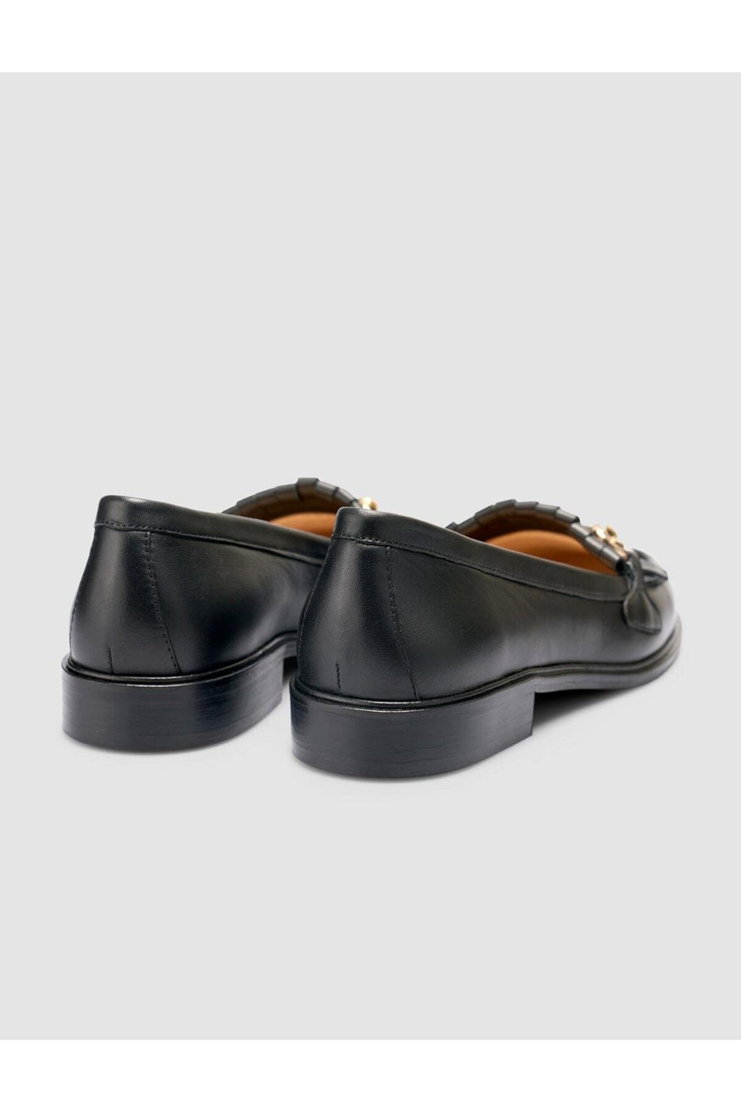 Cabani Shoes %100 Cuir véritable Mocassins à franges pour femmes en Noir - Noir