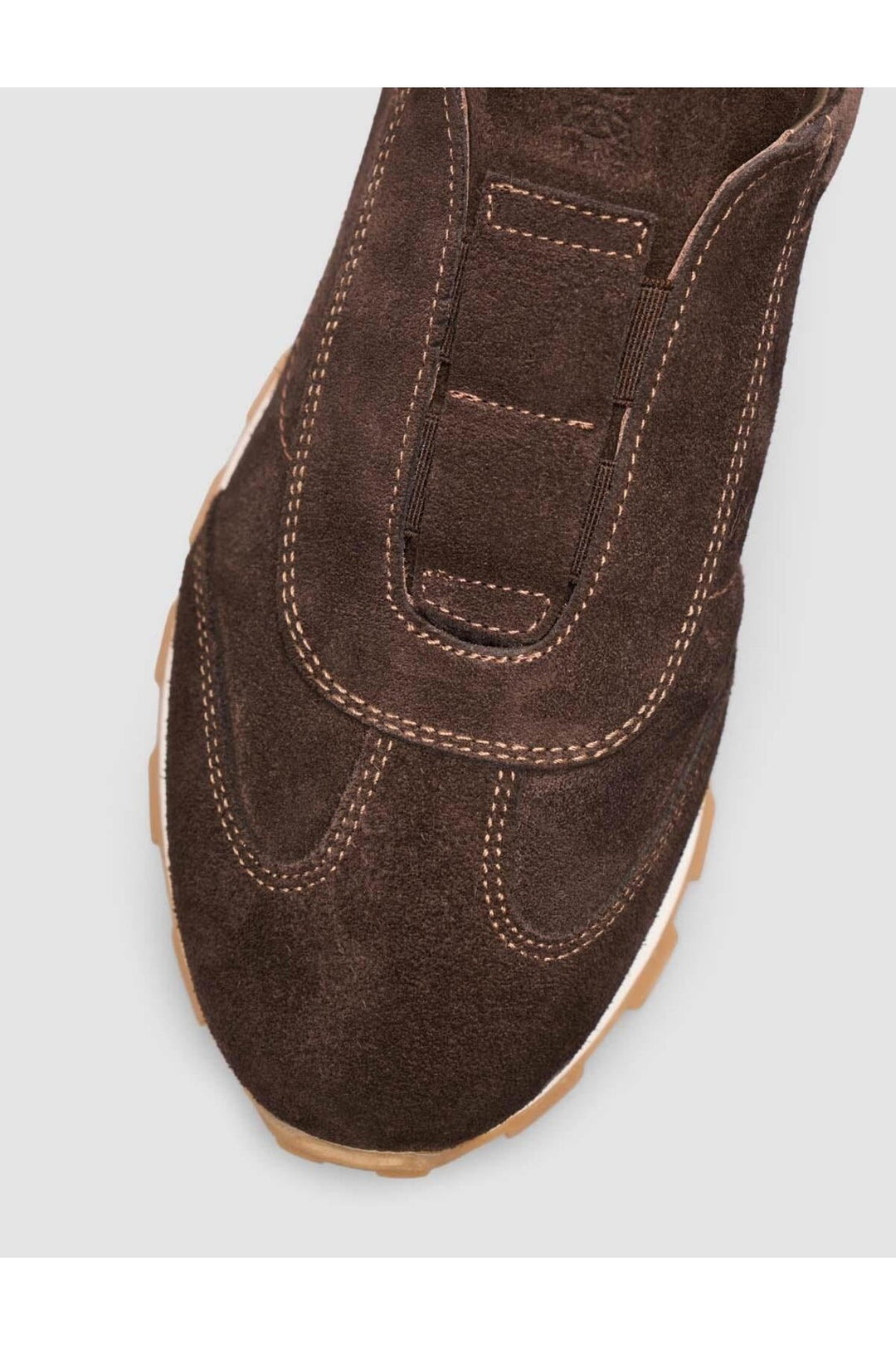 Cabani Shoes Baskets d'hiver pour femmes en cuir suédé véritable, doublées en fourrure, marron. - Marron