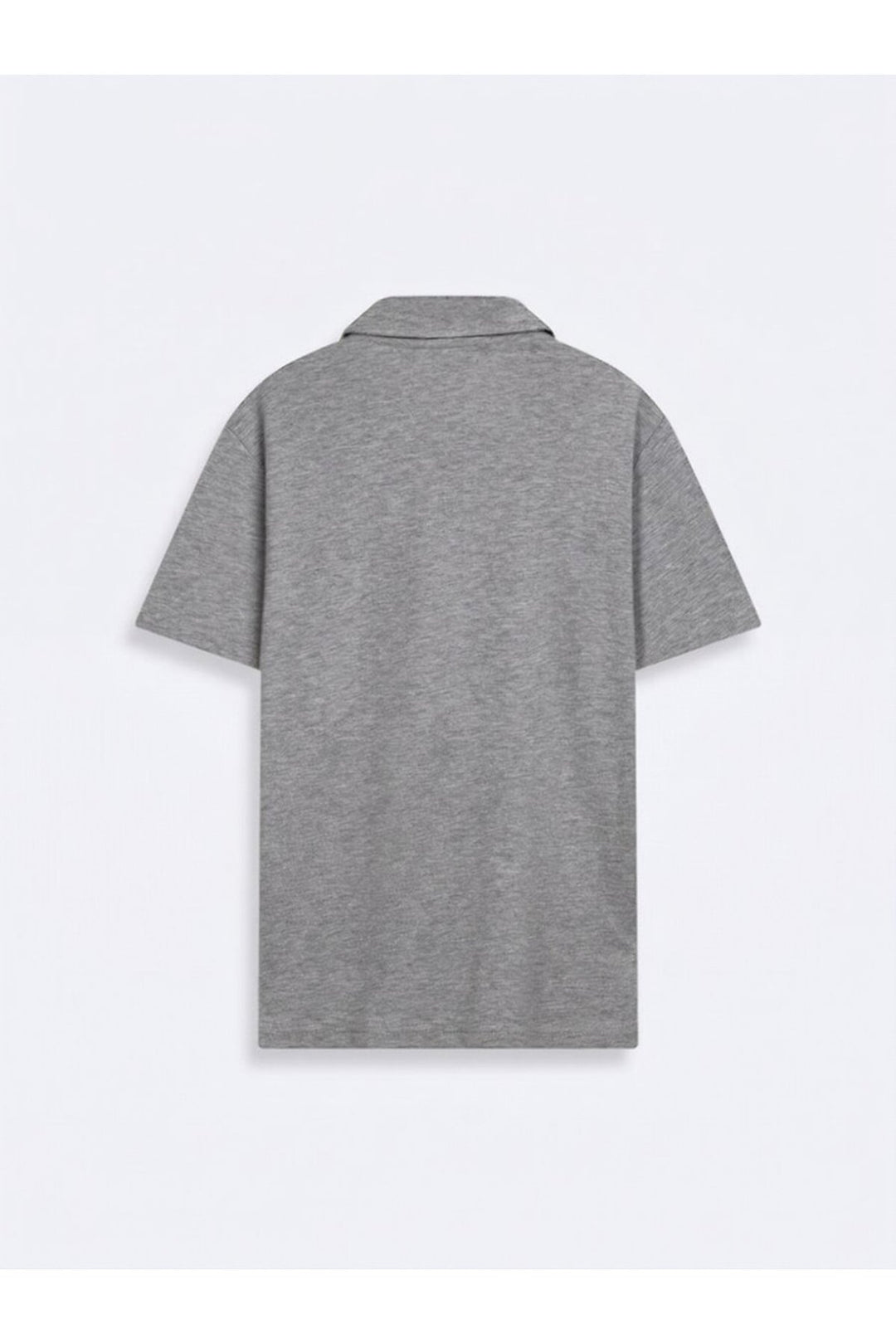 LTB T-shirt à col polo zippé gris - Gris