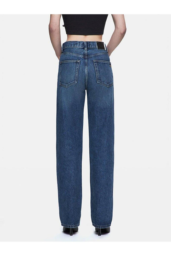 LTB Pantalon en jean taille haute uni Vanetta Celestia